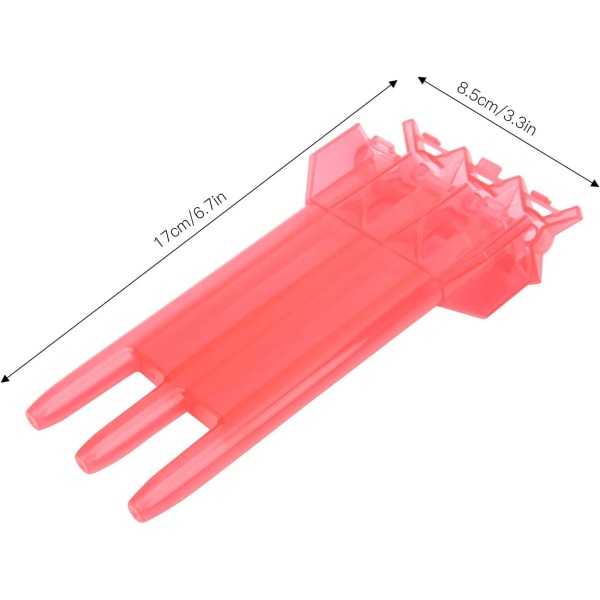 Red-Dart Box, Bærbar Dartboks ABS+Aluminiumslegering 3 Hylses Oppbevaringsboks med Hengeløkke M