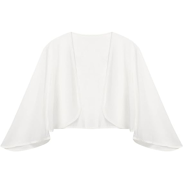Kvinders Sjal Bryllup Aften Chiffon Cape Ceremoni Cocktail Kort A