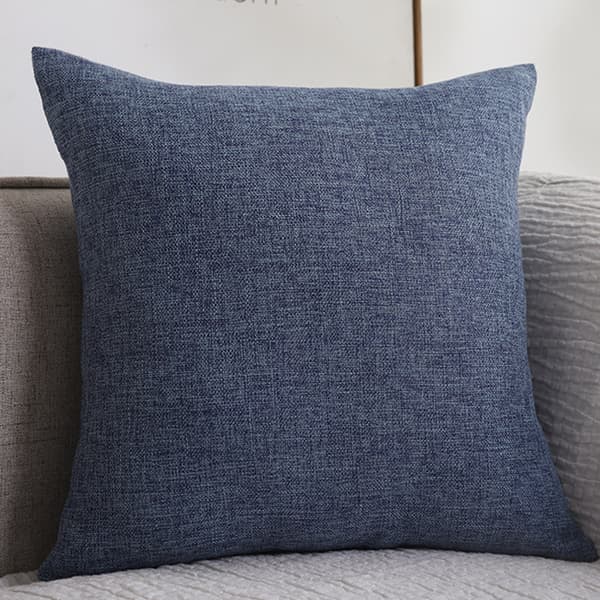 Mörkblå - 2-pack Kuddfodral 45x45cm Soffa Kuddfodral Kuddeöverdrag