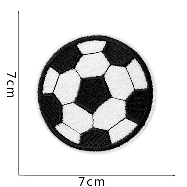 Stryge-på-lapper Stryge-på-lap Stryge-på-lapper 5 stk. tegneserie fodbold stof lap broderi lap, fodbold stryge-på F
