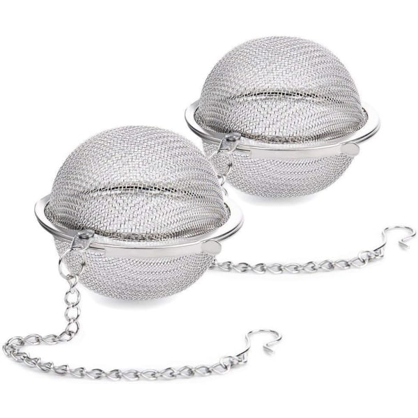 2PCS Stainless Steel Mesh Tea Ball Infuser,Loose Leaf Tea Infuser