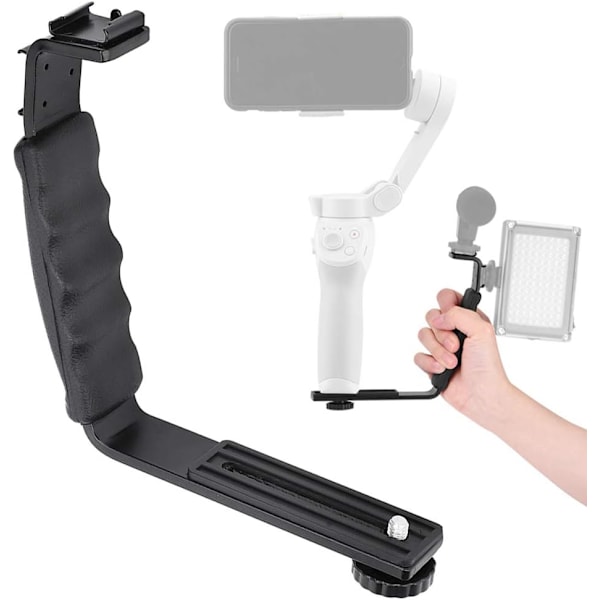 Kamerans L-fäste, L-formad handtagsvideostabilisator med kall sko