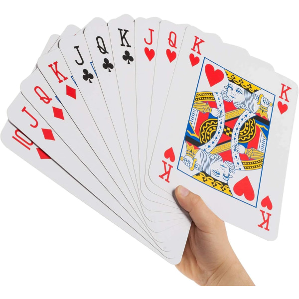 Tavarat ja laitteet Jumbo-pokerikortit XXL-muodossa - Giant Poker Playing C
