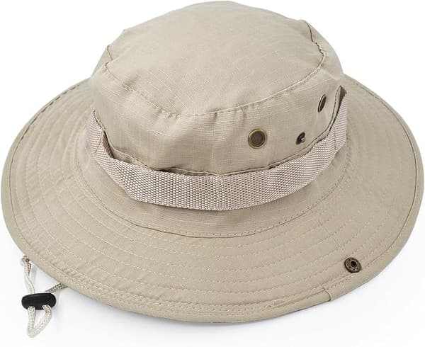 Udendørs bredskygget solhat, klassisk kampuniform i junglestil