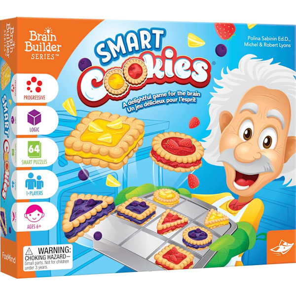 Smarte kjeks, Brettspill, Logikkspill, Fra 6 år og oppover, 1 spiller E