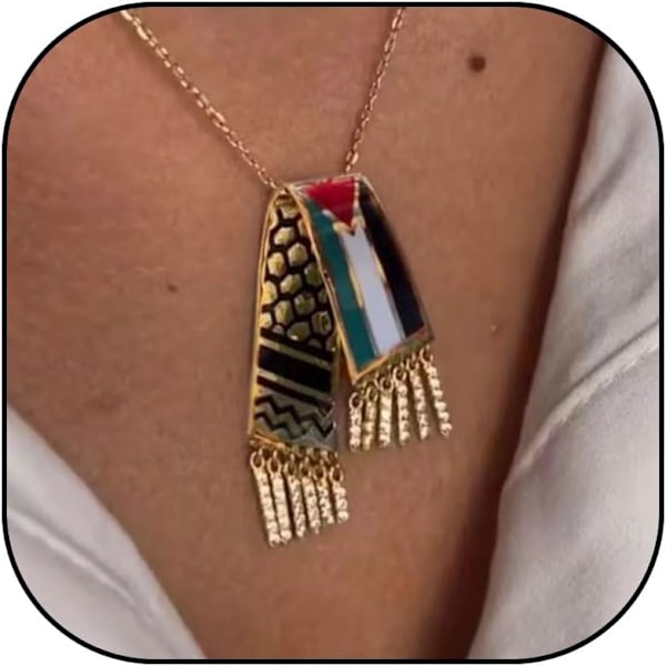 Hämta dem hem nu Halsband Guld Palestina Halsband Rostfritt Stål Palestina Scarf Halsband Fashio