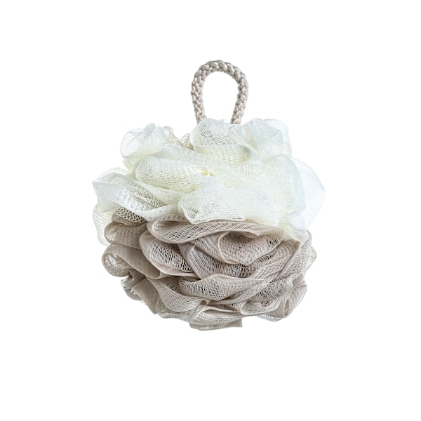 Abrikos Ris-Badebolde Queen Size Badeværelse Blød VASK Gud Forsyninger Glitrende Badeblomst Net Tofarvet Splejsning