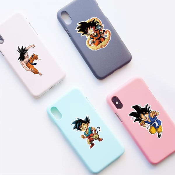 50 kappaleen pakkaus Dragonball Z -jääkaappimagneetteja - virallinen tuote