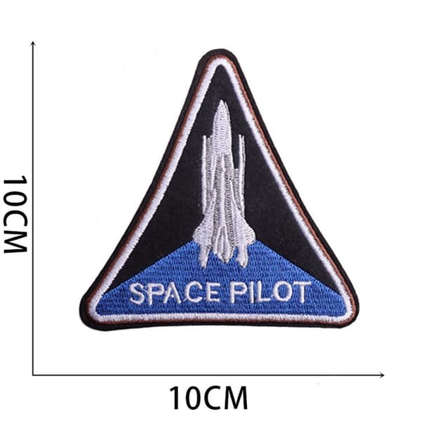 20 stk. broderi stryge-på patch, planetarisk broderi patch applikation