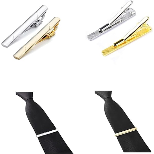 Solmionpidikkeet miehille, kuparinen solmionpidike, Slim Collar Shirt Clips Set,
