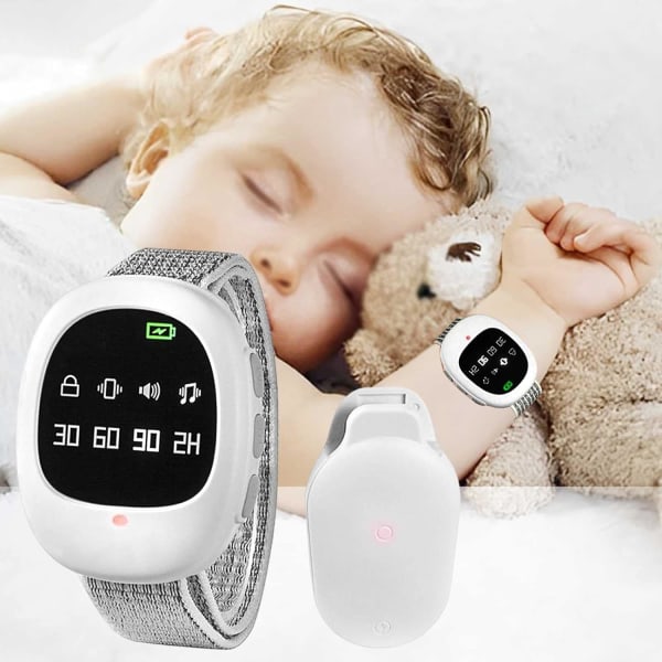 2-i-1 trådlöst sängvätningslarm för barn, watch , Wa