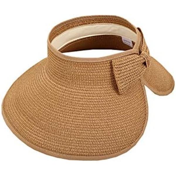 Foldbar stråhat til kvinder - Beige