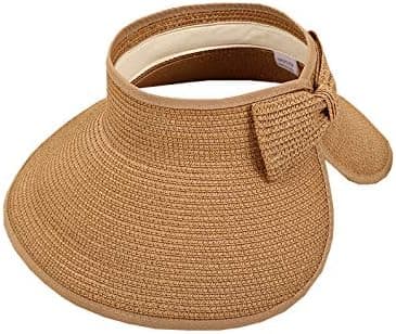 Hopfällbar stråhatt för kvinnor - Beige