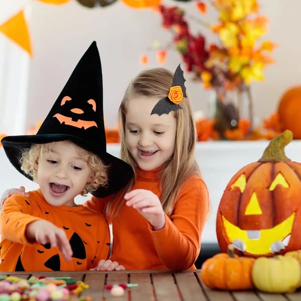 4 Halloween-kampausta, Devil Bat Ears -hiuspidikkeet, siivekäs hiuspidike