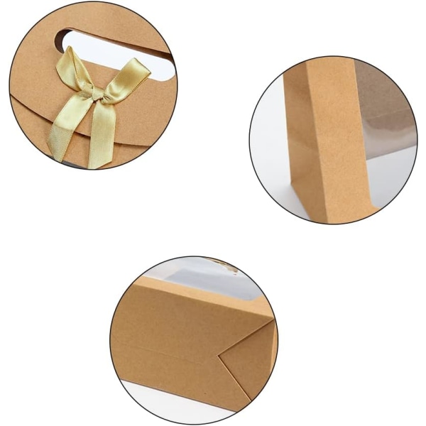 20 delar presentpåse med handtag Kraftpapper presentförpackning Kraftpapper  0118 | Fyndiq