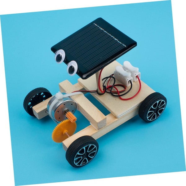 2 stk Montering Solar Car Solar Powered Leker Pedagogiske Leker f