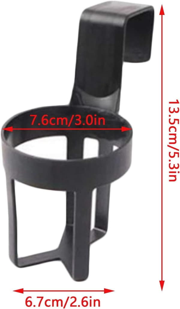 3 kpl - Universaali kannettava auton mukiteline Musta mukiteline pulloille, vesikupit