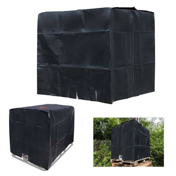 IBC Protective cover 120*100*116cm Black for rainwater tank 1000