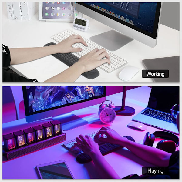 Medium Keyboard Wrist Rest Pad Cushioned Memory Foam Hand Rest Support for Office, Computer, Laptop,