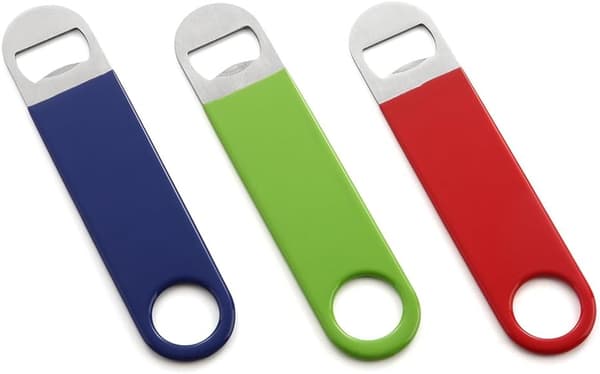3-pack kraftig kapsylöppnare i rostfritt stål, solid och enkel