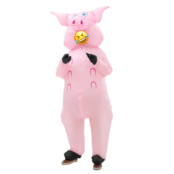 (150-190CM) Oppblåsbar grisekostyme - humoristisk oppblåsbar drakt