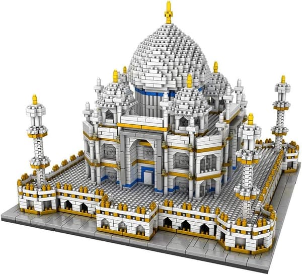 Världsberömd arkitektur Taj Mahal Palace modell 3D Diamond Mini