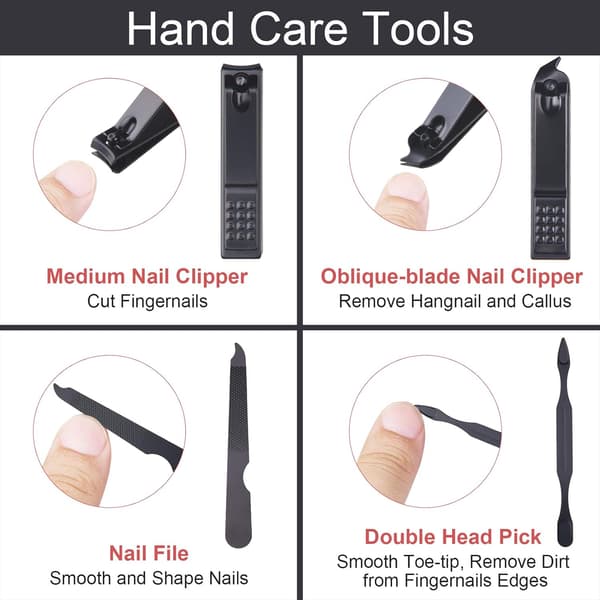 Manicure Pedicure Sæt, 7stk Professionelt Neglesæt, Rustfrit