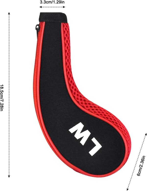 12 stk. Golf Hood Klubbeskyttelse Golf Jerncovers Golf Lang Hals Nummer Tryk G B