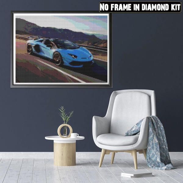 Full Diamond Painting Car, DIY Diamond Brodery Painting K