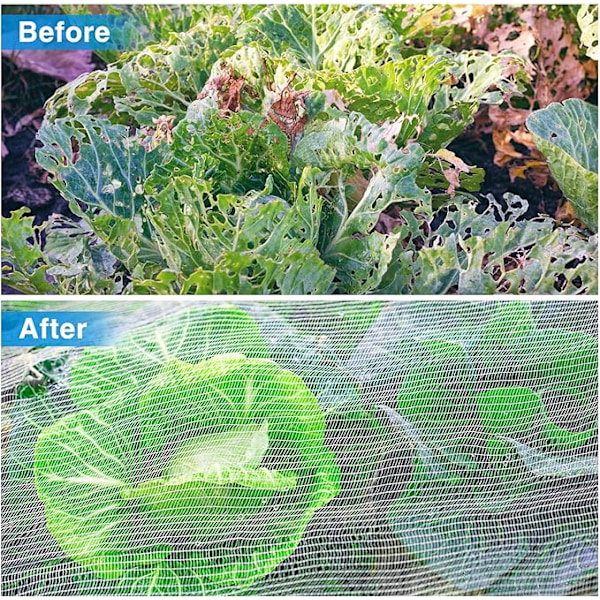 Have Net til Have: 3x5 Meter Sølv, Beskyttelse af Grøntsager Net Sommerfugl til Planter Fr
