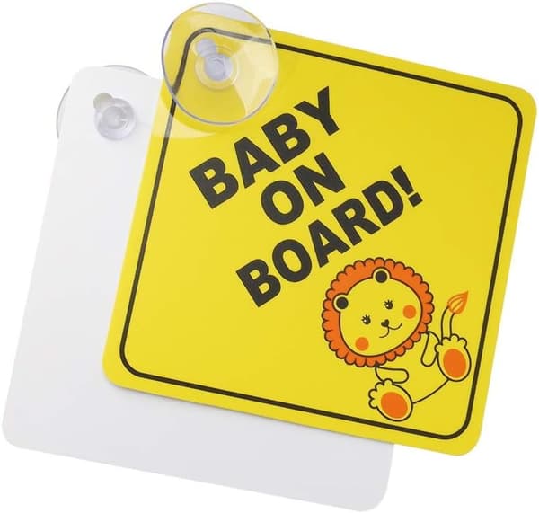 2 st Bébé à Bord Skylt för Bil, Varningsdekal