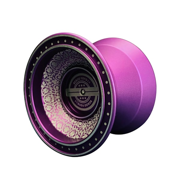 Professionell responsiv yo-yo 2 st purple metall yo-yo, inget lagerbyte av responsiv yo-yo, lämplig för avancerade H
