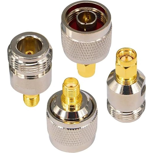 SMA til N Adapter Kit 4 Type Connectors N Han/Hun til SMA Hun