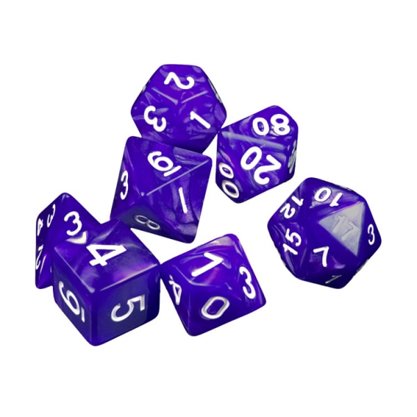 (56 stykker) Polyhedral terninger 8 farger Rollespill terninger Dat de Je E