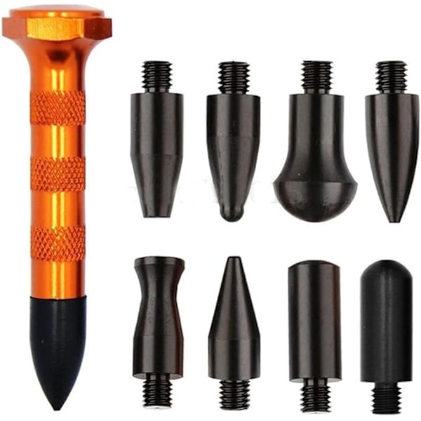 Dent Fix Verktyg Lackfri karossskada reparationskit med 10 delar. Gummi