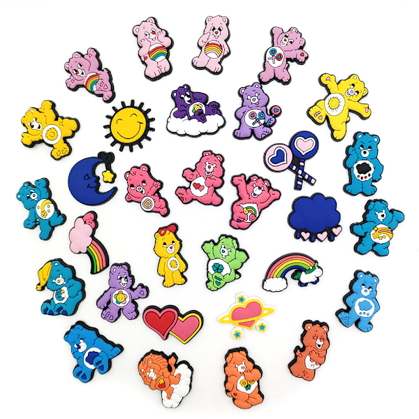 Croc Charms 31PCS Sko Charms til Crocs PVC Càre Sko Dekoration Charm til Clog Pins Armbånd Håndled