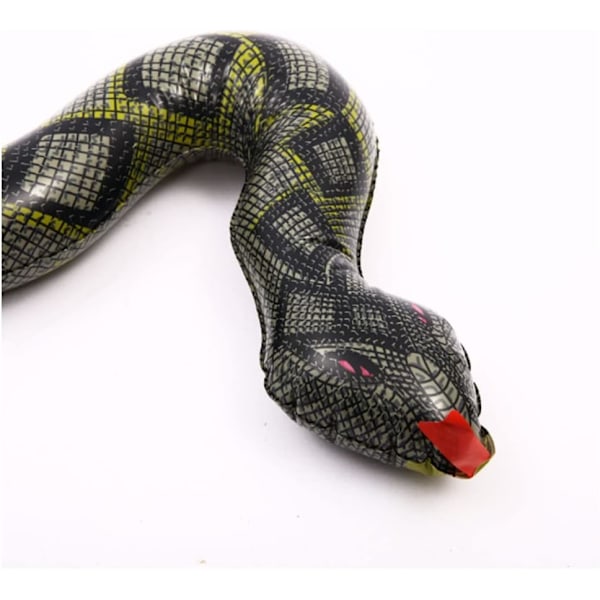Oppblåsbar slange python, 2 stk. falske slanger, store pythonslanger, flytende slanger for basseng, for hagebasseng