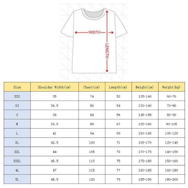 XXXL Sort Myte Wukong Farve Trykt Kortærmet T-shirt B