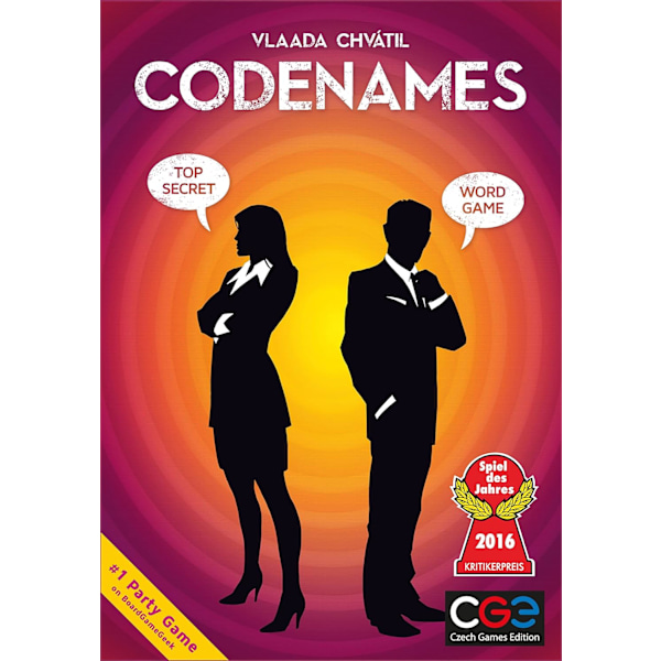 Codenames Party Lautapeli (punainen)