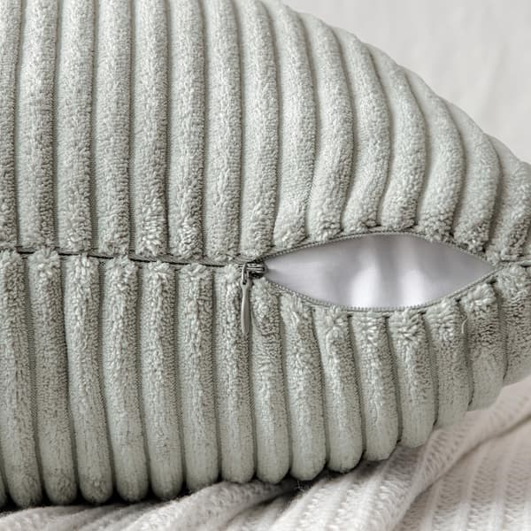2 stk. Cordfløjls pude 45*45cm light gray
