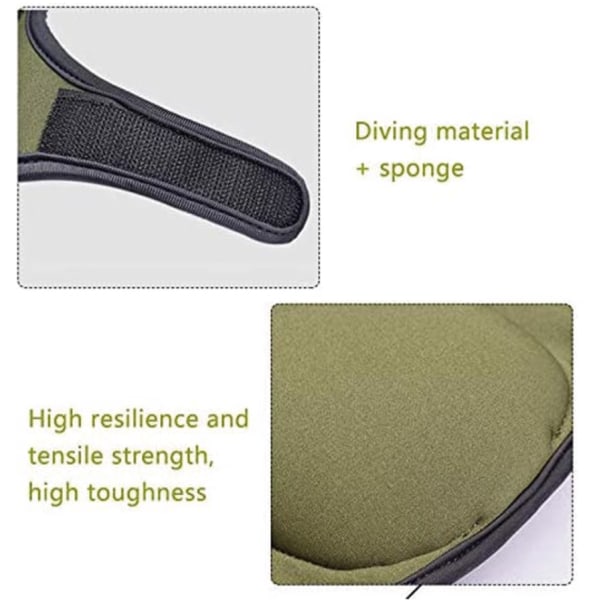 Sponge Knee Pads, 1 Pair Memory Foam Protective Pads for Gardening 23x46cm Green