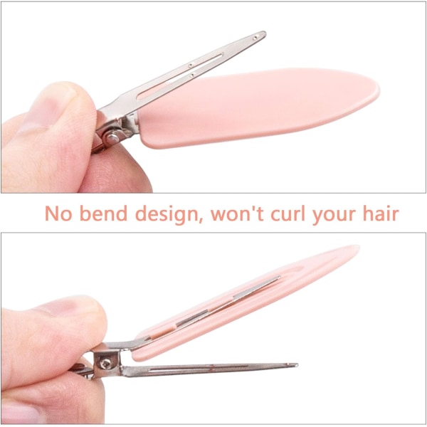 20 st No Bend Hårclips (Rosa, Vit, Svart, Gul, Grön) med Förvaringslåda, No Bend Metallhårnålar för Flickor/Kvinnor M T