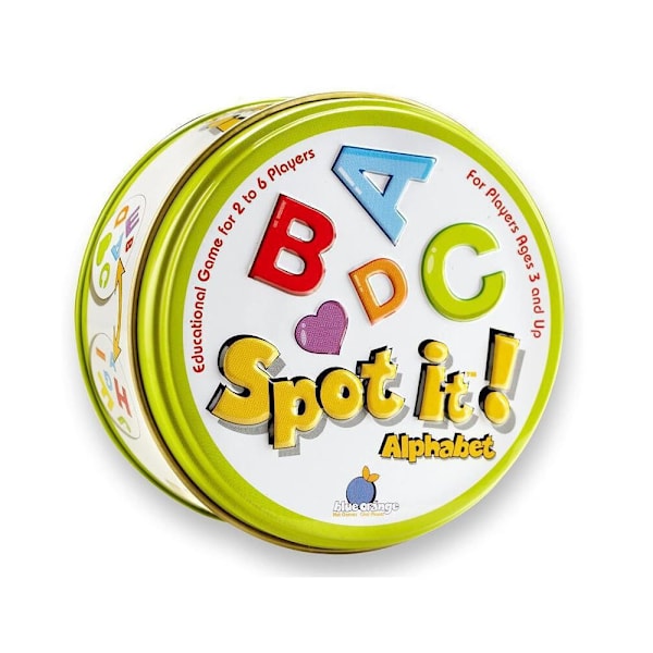 Spot it -peli dobble (Rautaboksi-ABCD)