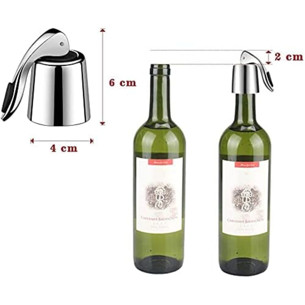 Vinstop, rustfrit vinstop til vinflasker