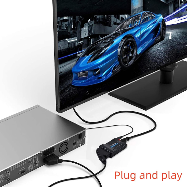 Scart till HDMI-omvandlare Scart till HDMI-adapter Scart