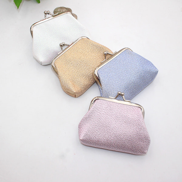 4Pcs Women Kiss Lock Coin Purse Leather Purse Clasp Coin Purse Small Leather Purses for Women Girls