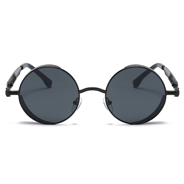 Pyöreät Retro Metallikehyksiset Polaroidisunslasit Miehille ja Naisille Unisex UV400-Suojalla D