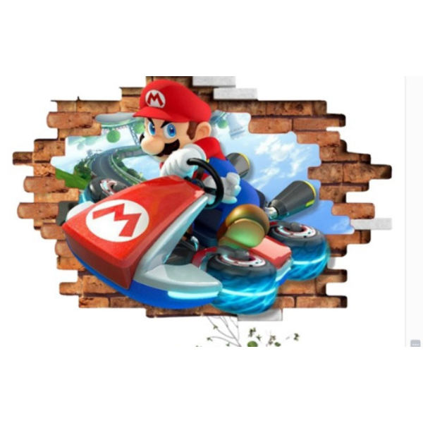 32 × 49 cm seinätarra Mario-juliste, seinäkoriste Super Mario, seinätarra Super Mario Brother, puku
