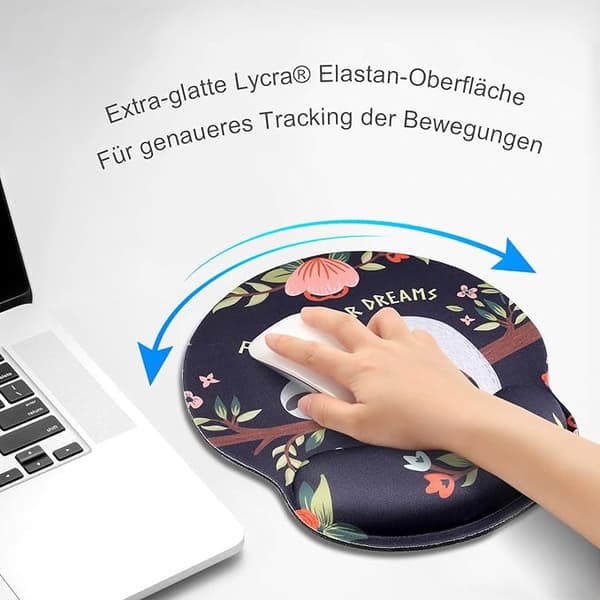 Ergonomisk komfort musemåtte håndledsstøtte musemåtte hukommelsesskum håndledsstøtte