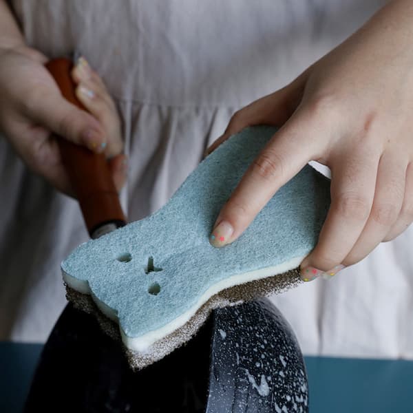 4 st/set söta kattformade svampar skurplattor diskning hög de
